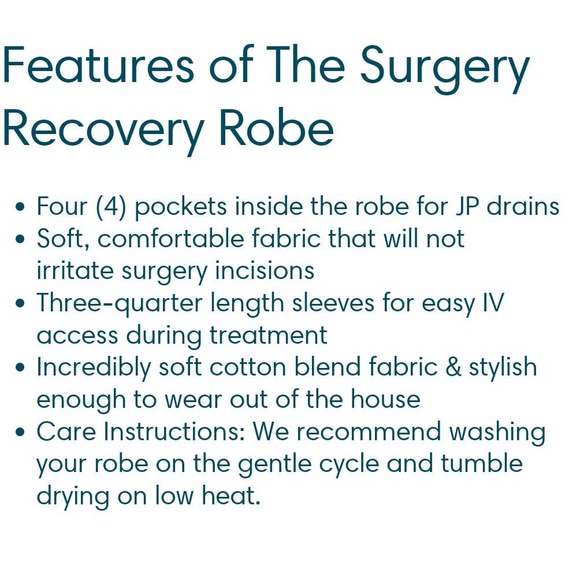 Brobe XL Surgery Recovery Robe in blue womens 12/14 - Picture 10 of 10